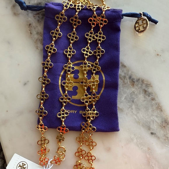 Tory Burch Gold Long Necklace - Picture 5 of 5
